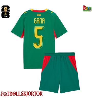Senegal Idrissa Gueye #5 Borta Kläder Barn VM 2026 Kortärmad (+ Korta byxor)